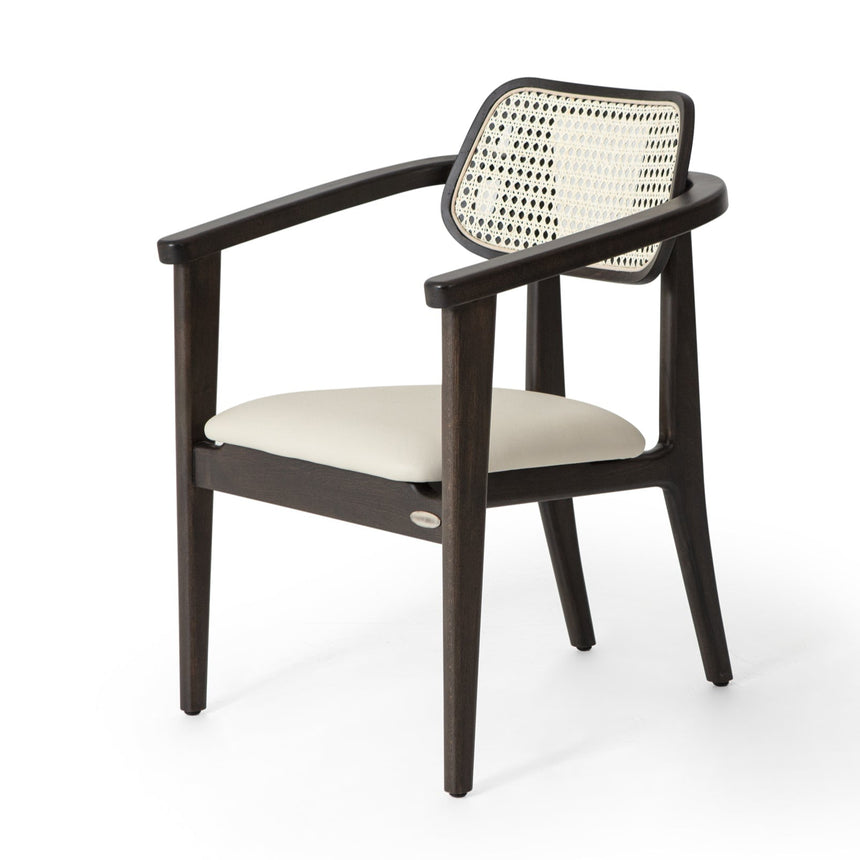 Scaun Paul cu spătar din ratan - design natural