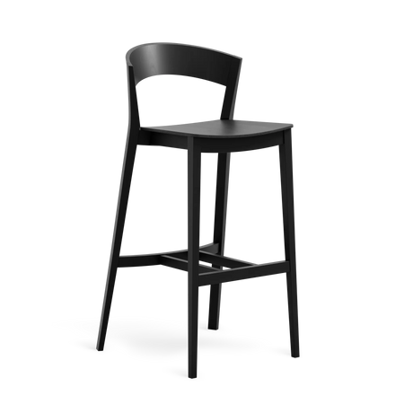 Scaun de bar Paged Archer H-4800 - spătar curbat din lemn