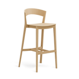 Scaun de bar Paged Archer H-4800 - spătar curbat din lemn
