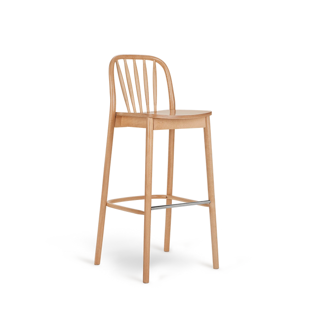 Scaun de bar Paged Aldo H-1070 - fag curbat, 78 cm