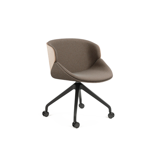 Scaun de ședință Aria B-5303 – rotile, panou de lemn