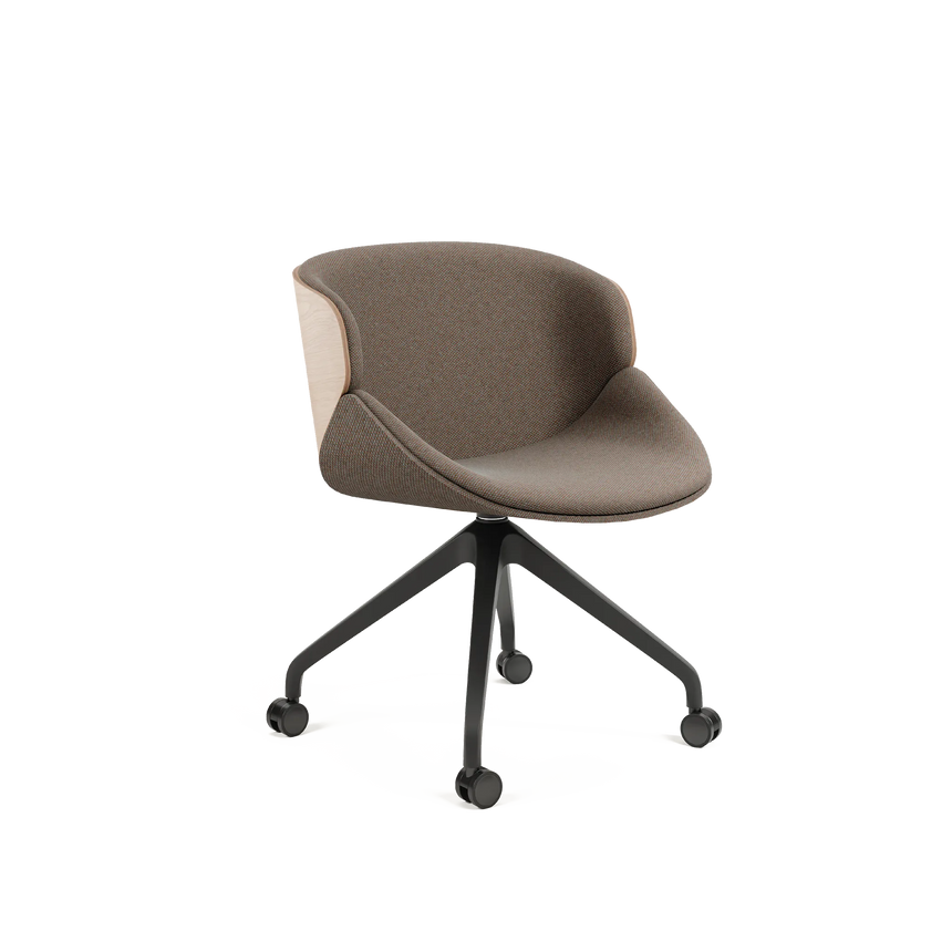 Scaun de ședință Aria B-5303 – rotile, panou de lemn