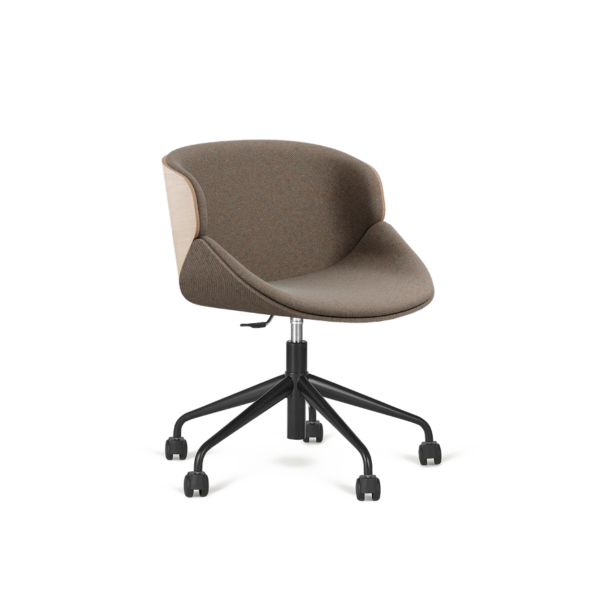 Scaun de ședință Aria B-5305 – 5 raze, panou de lemn