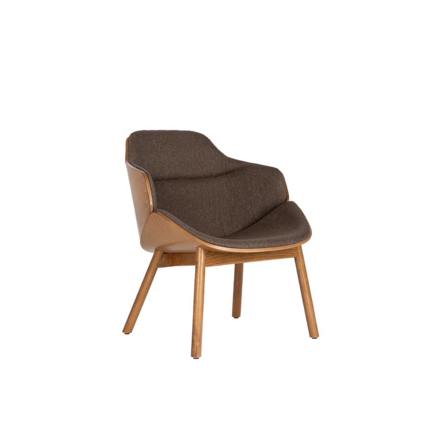 Fotoliu Paged Aria Lounge M-5340 cu panou dublu din lemn