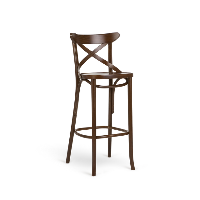 Scaun de bar Paged Classic H-1230 - fag curbat, 77 cm