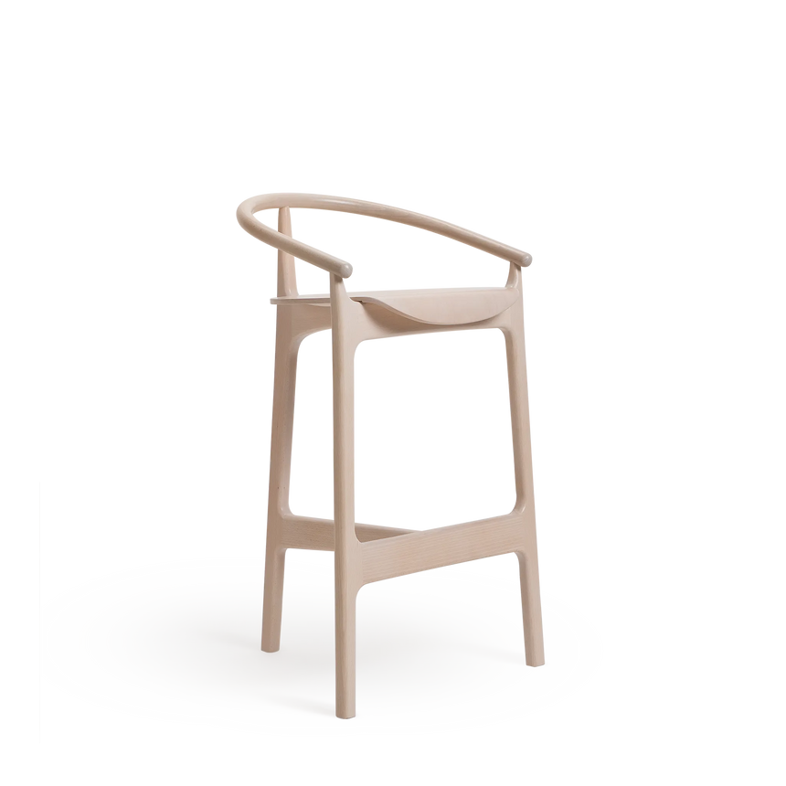 Scaun de bar Paged Evo H-2940 – cadru din lemn, 76 cm