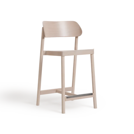 Scaun de bar Paged Nimm H-4590 - spătar din lemn curbat