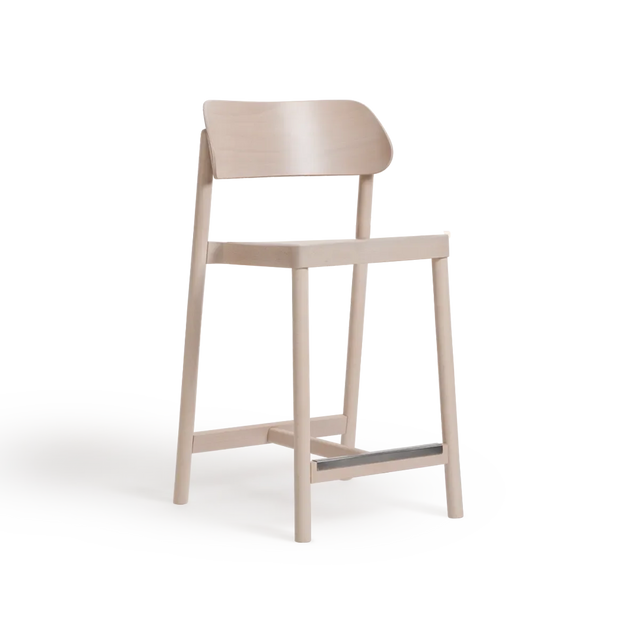 Scaun de bar Paged Nimm H-4590 - spătar din lemn curbat