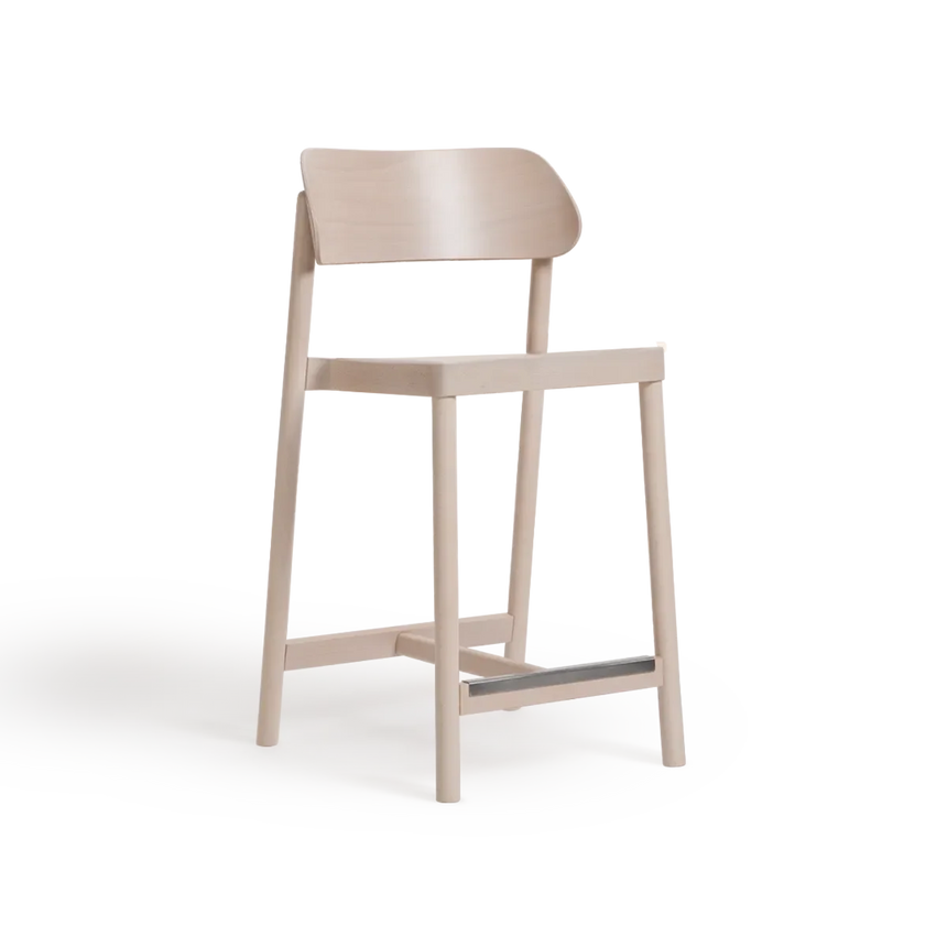 Scaun de bar Paged Nimm H-4590 - spătar din lemn curbat