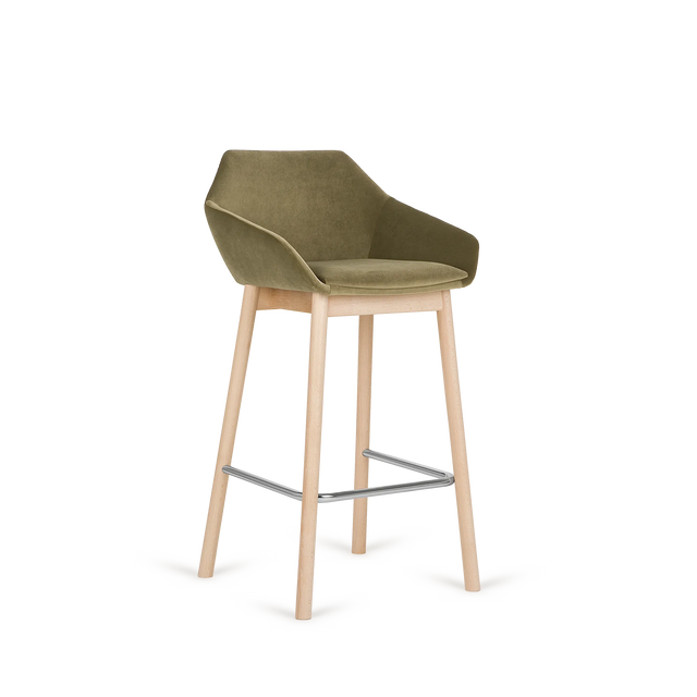 Scaun de bar Paged Tuk H-5051 tapițat 76 cm