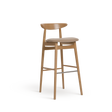 Scaun de bar Paged Yesterday H-4100 tapițat, 80 cm