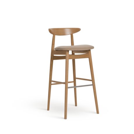 Scaun de bar Paged Yesterday H-4100 tapițat, 80 cm