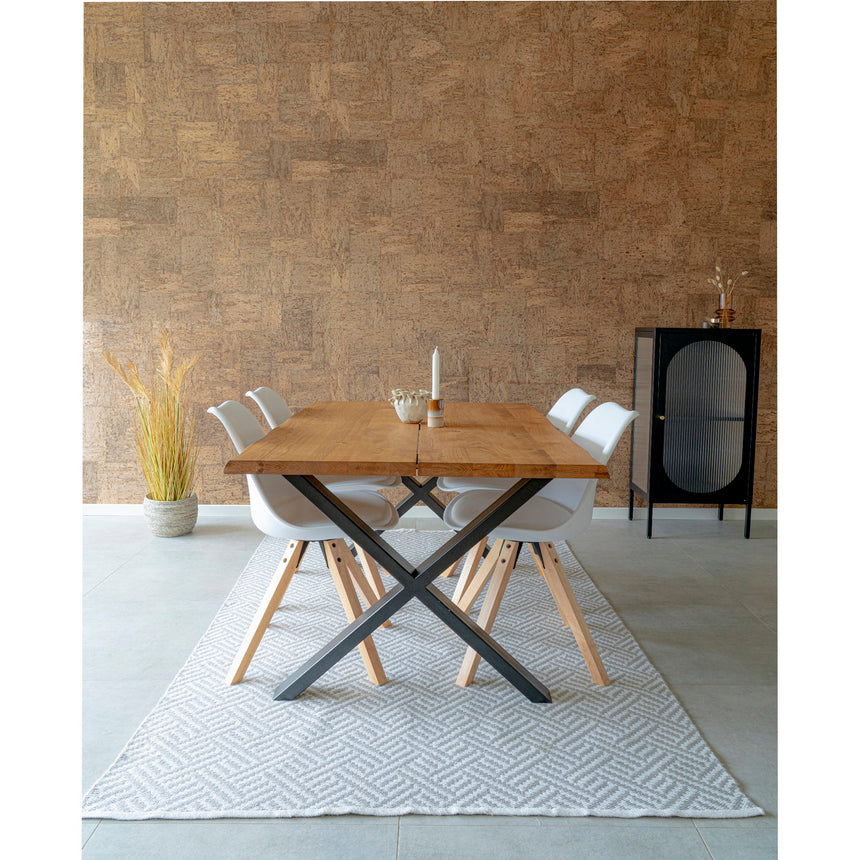 Scaun de dining Bergen – Alb