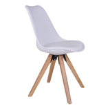 Scaun de dining Bergen – Alb