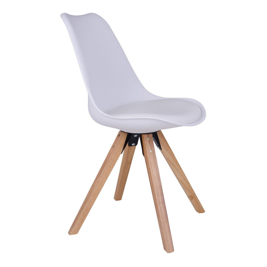 Scaun de dining Bergen – Alb