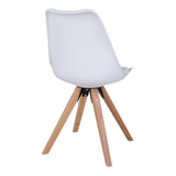 Scaun de dining Bergen – Alb