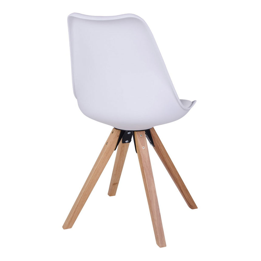 Scaun de dining Bergen – Alb