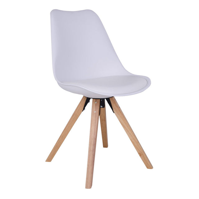 Scaun de dining Bergen – Alb