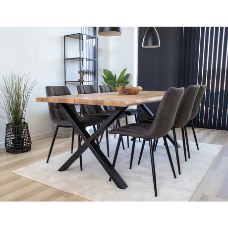 Scaun de dining Middelfart- - culoare gri