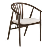Scaun de dining Agustin – Stejar afumat / șezut textil