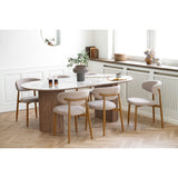 Scaun de dining Levanto – Nisipiu / Natur