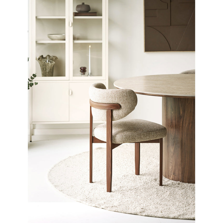 Scaun de dining Recco – Maro deschis / Maro închis
