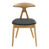 Scaun de dining Lanuza – Natur / Negru