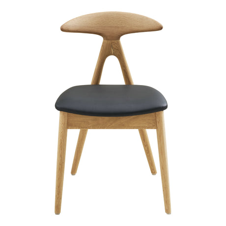 Scaun de dining Lanuza – Natur / Negru