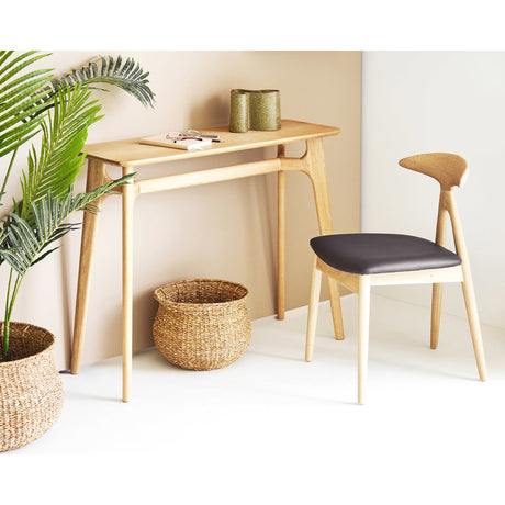 Scaun de dining Lanuza – Natur / Negru