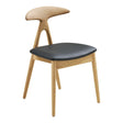 Scaun de dining Lanuza – Natur / Negru