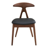 Scaun de dining Lanuza – Maro închis / Negru