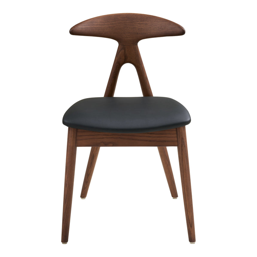 Scaun de dining Lanuza – Maro închis / Negru