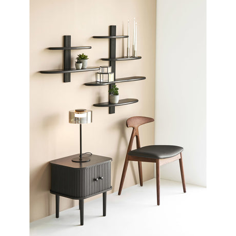 Scaun de dining Lanuza – Maro închis / Negru