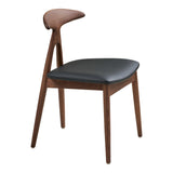 Scaun de dining Lanuza – Maro închis / Negru