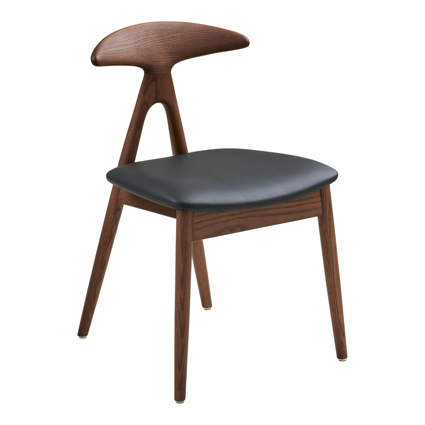Scaun de dining Lanuza – Maro închis / Negru