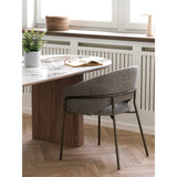 Scaun de dining Costa – Gri închis