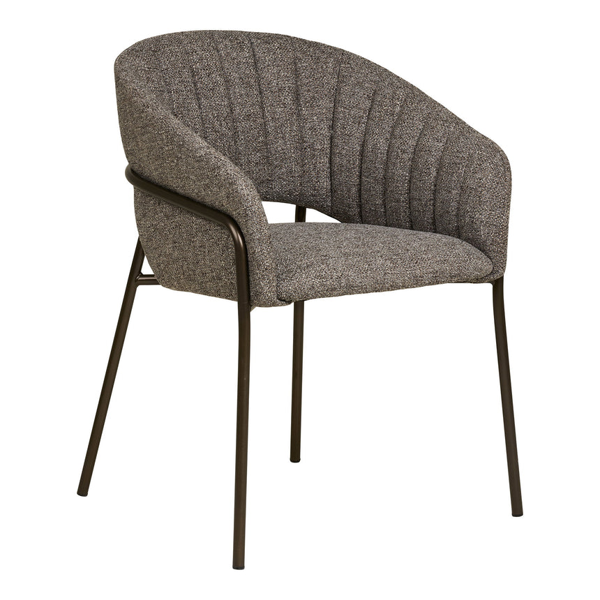 Scaun de dining Costa – Gri închis