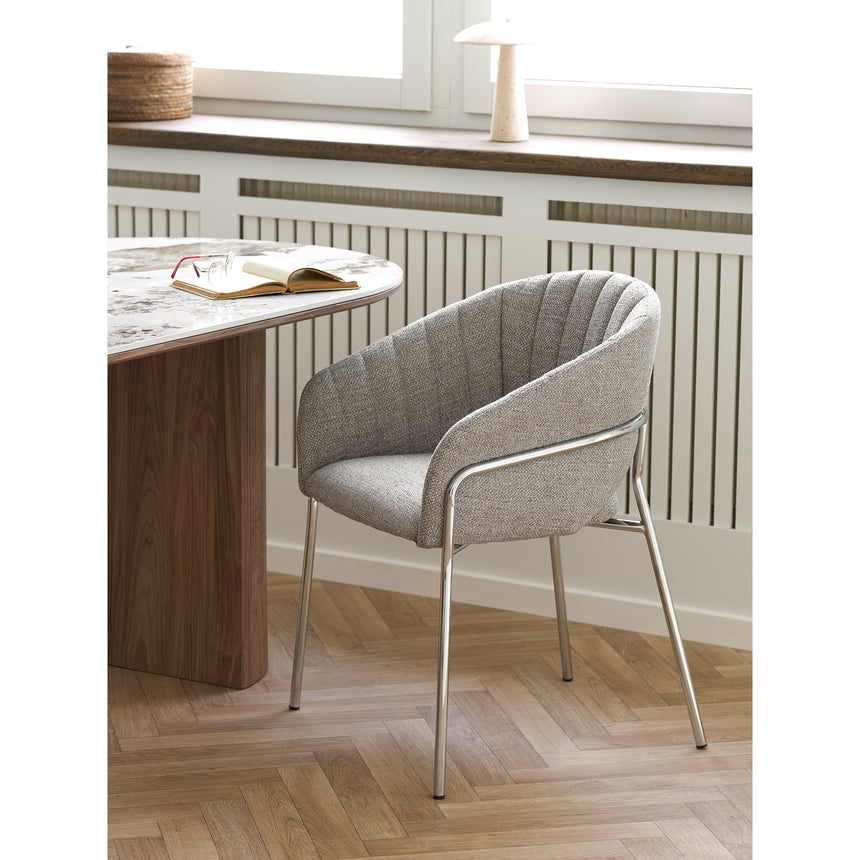 Scaun de dining Costa – Gri deschis