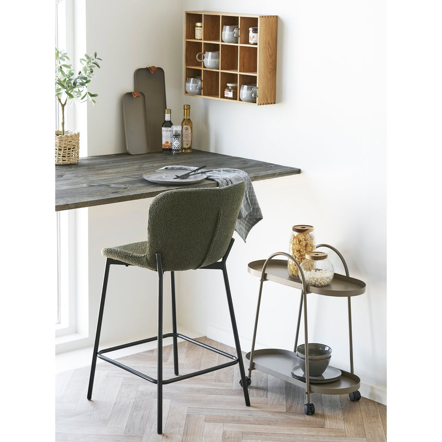 Scaun de bar Maceda – Verde închis