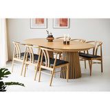 Scaun de dining Artenara – Natur / Negru