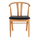 Scaun de dining Artenara – Natur / Negru
