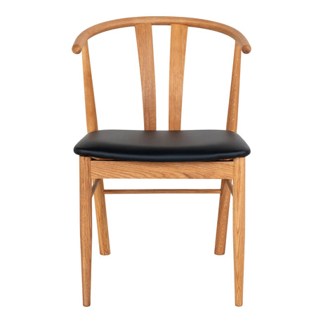Scaun de dining Artenara – Natur / Negru