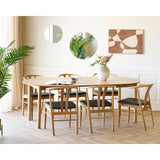 Scaun de dining Artenara – Natur / Negru
