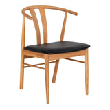 Scaun de dining Artenara – Natur / Negru