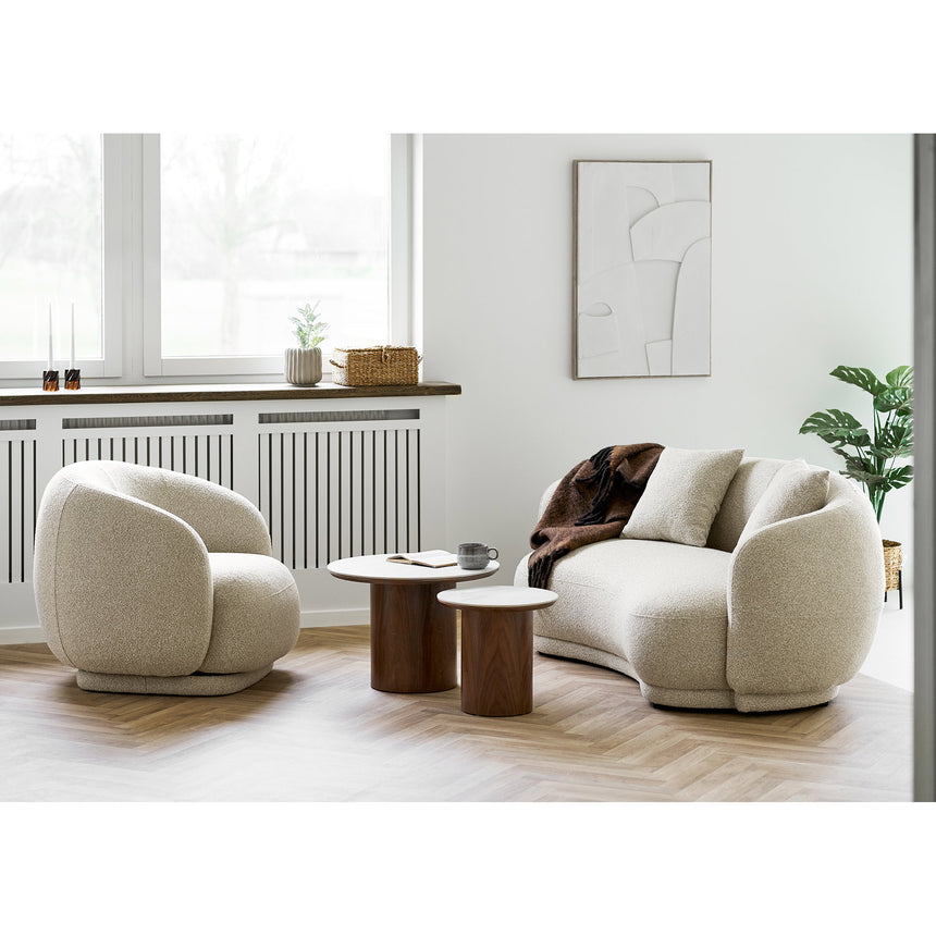Set lounge Hawkes – canapea 2,5 locuri și fotoliu – Nisipiu
