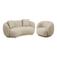 Set lounge Hawkes – canapea 2,5 locuri și fotoliu – Nisipiu