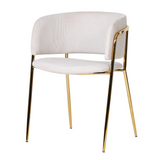 Scaun de dining Mia, culoare bej – catifea reiată