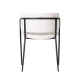 Scaun de dining Liam, culoare bej – catifea reiată