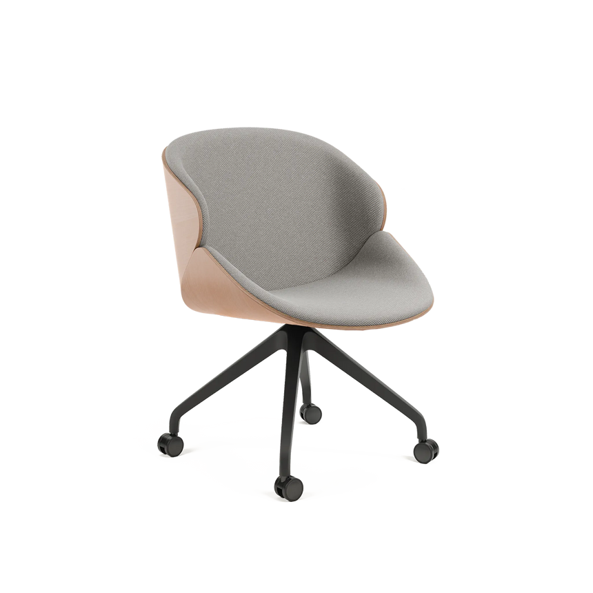 Scaun pivotant Aria Big B-5333 – panou dublu, rotile
