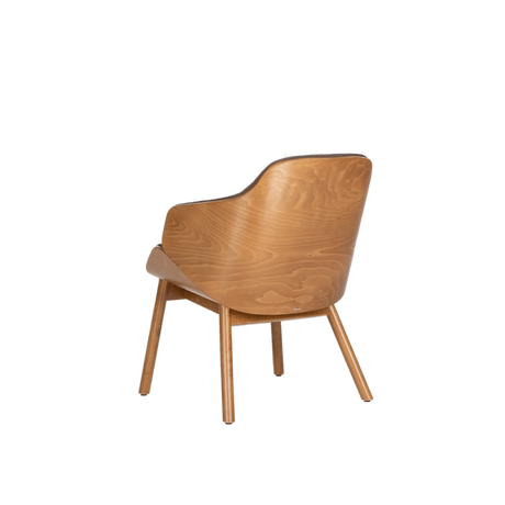 Fotoliu Paged Aria Lounge M-5340 cu panou dublu din lemn